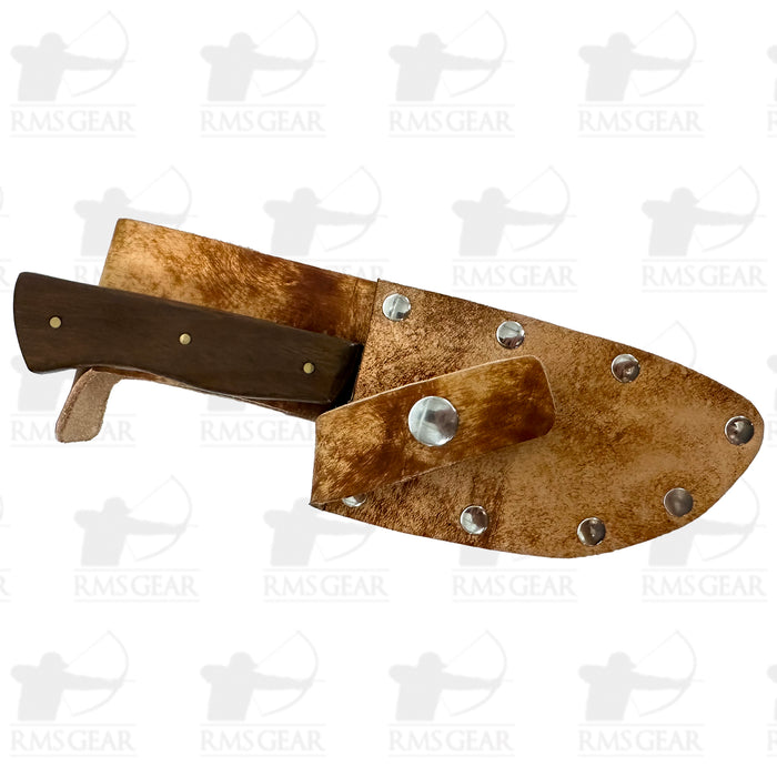 SOB Knives - Wood Handle with Leather Sheath - DP814