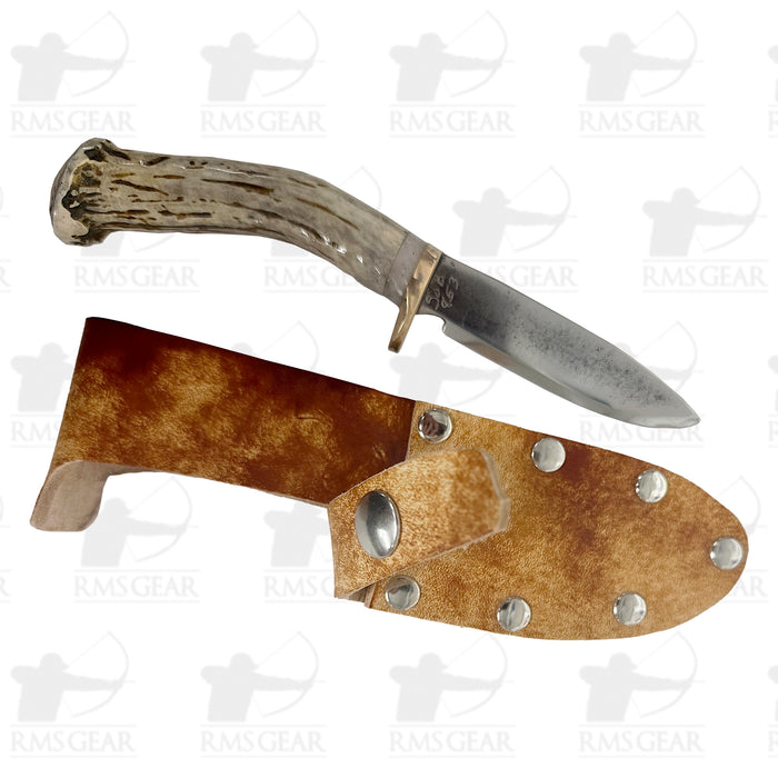 SOB Knives - Deer Antler Handle with Leather Sheath - DP759