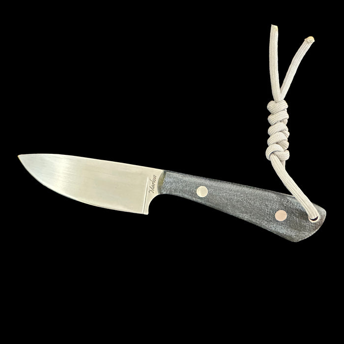 Marlow Knifeworks - Blue Denim Micarta  Steel Blade - CP154
