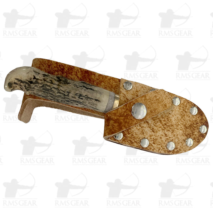 SOB Knives - Deer Antler Handle with Leather Sheath - DP851