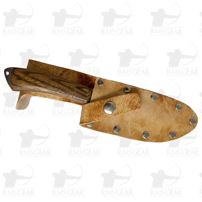 SOB Knives - Wood Handle with Leather Sheath - DP846