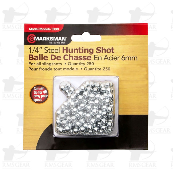 Marksman 1/4" Steel Hunting Shot