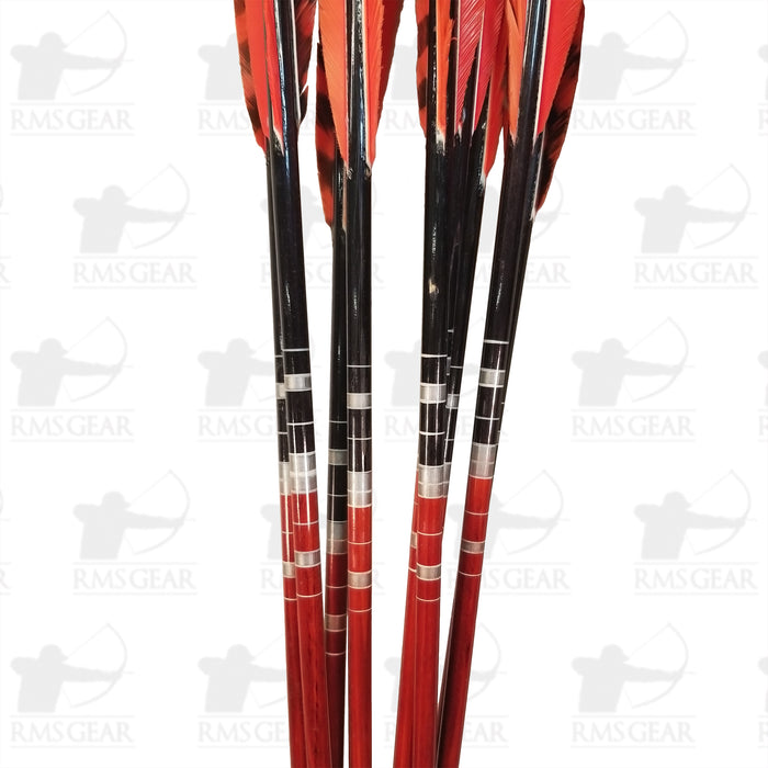 Qty 21 - 5/16" Wood Arrows - 40-44# - 29" - WSA516724WF