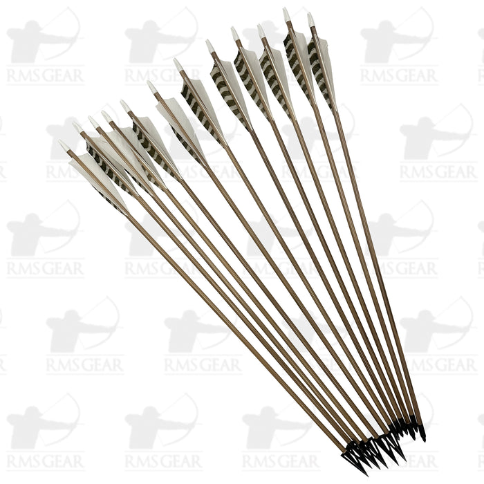 Used Cedar Arrows - 80-85# Spine - UCA12123RT