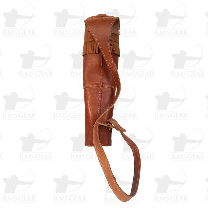 Leather Back Quiver Black Widow - QUIVBW1