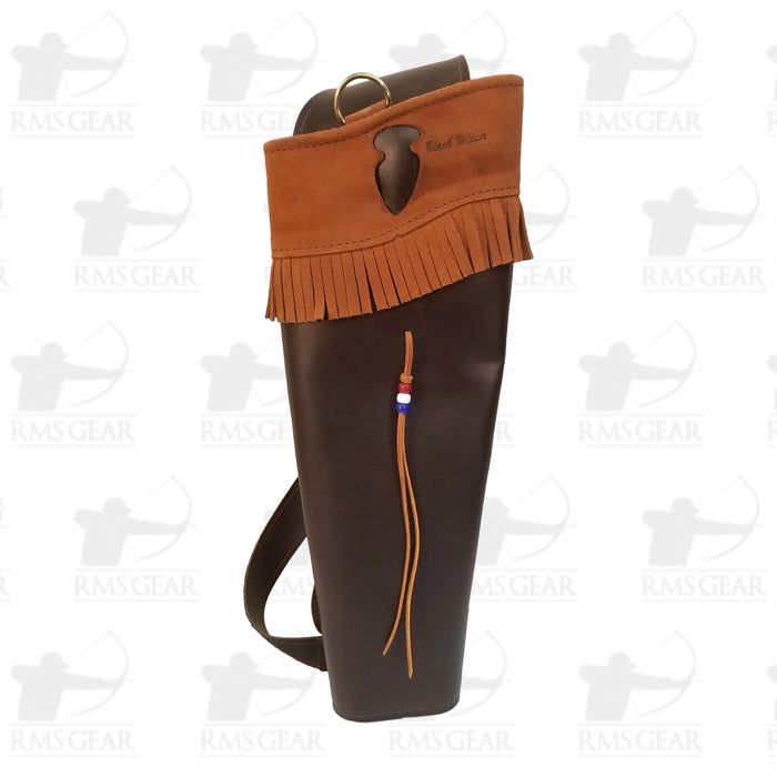 Leather Back Quiver Black Widow - QUIVBW5