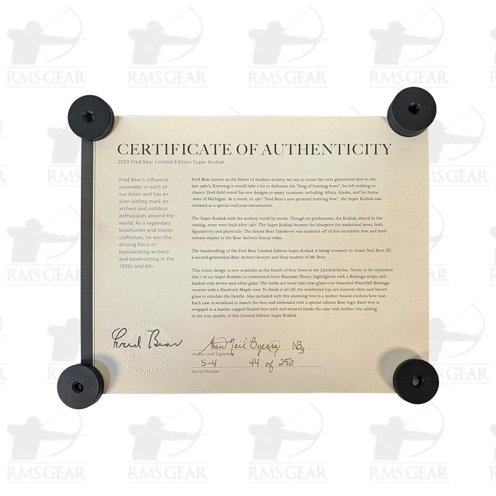 Bear Limited Edition Super Kodiak - 50@28 - 60" -  LES-4-44 (#44 of 250)