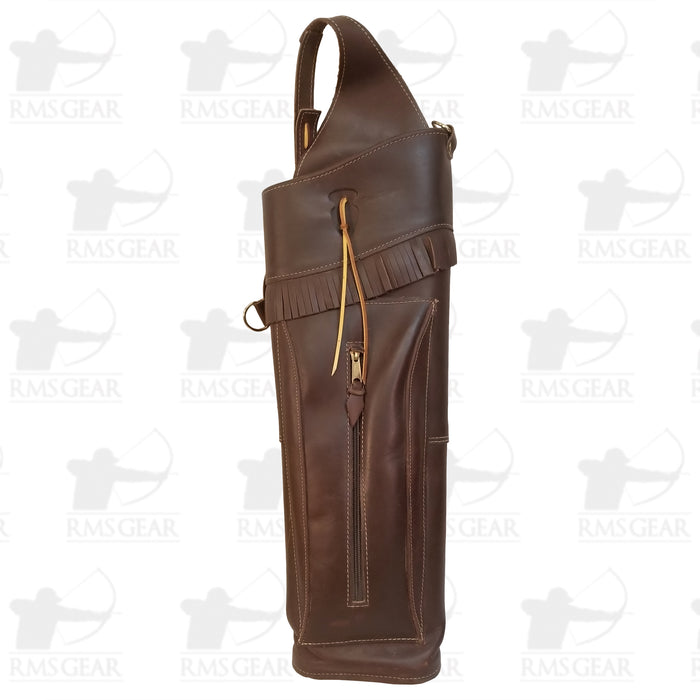 Leather Back Quiver Black Widow - QUIVBW3