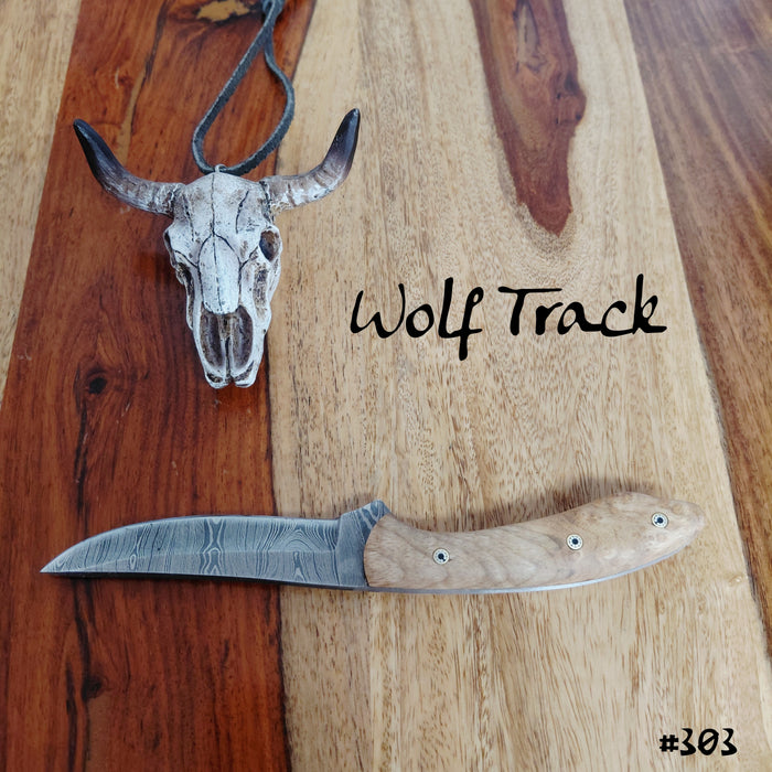 Wolftrack Damascus Knife - WT303