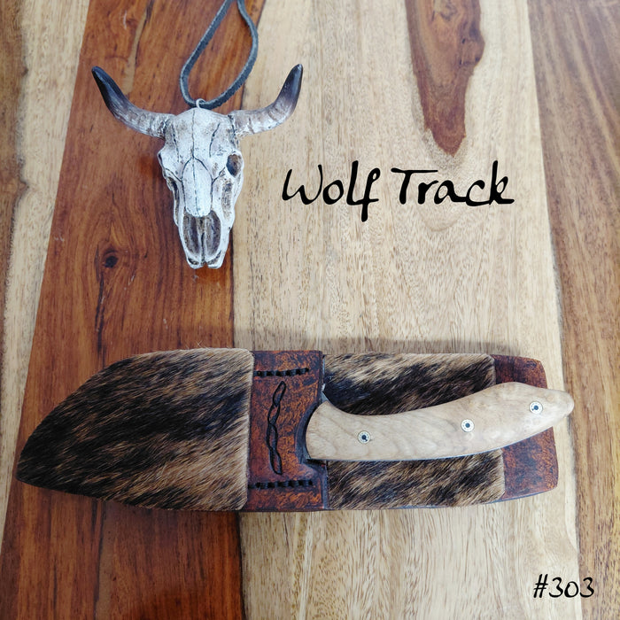 Wolftrack Damascus Knife - WT303