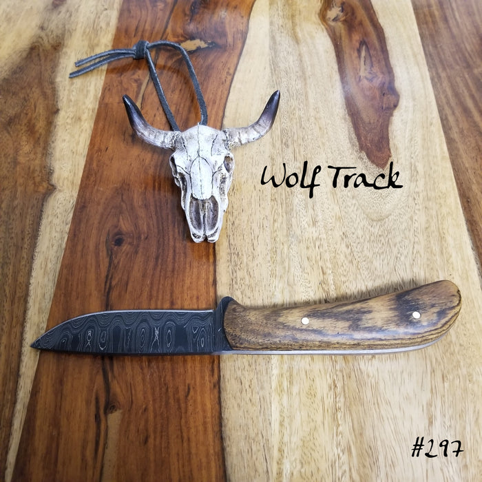 Wolftrack Damascus Knife - WT297
