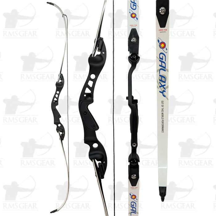 John's Custom Archery Riser w/ Galaxy Gold Star Limbs - 50@28 - 64" - JCG5064SR