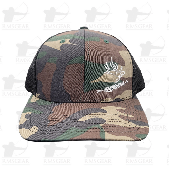 RMSGear Trucker Hat Camo w/ Elk Logo