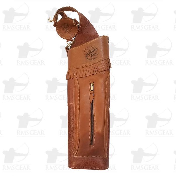 Leather Back Quiver Black Widow - QUIVBW2