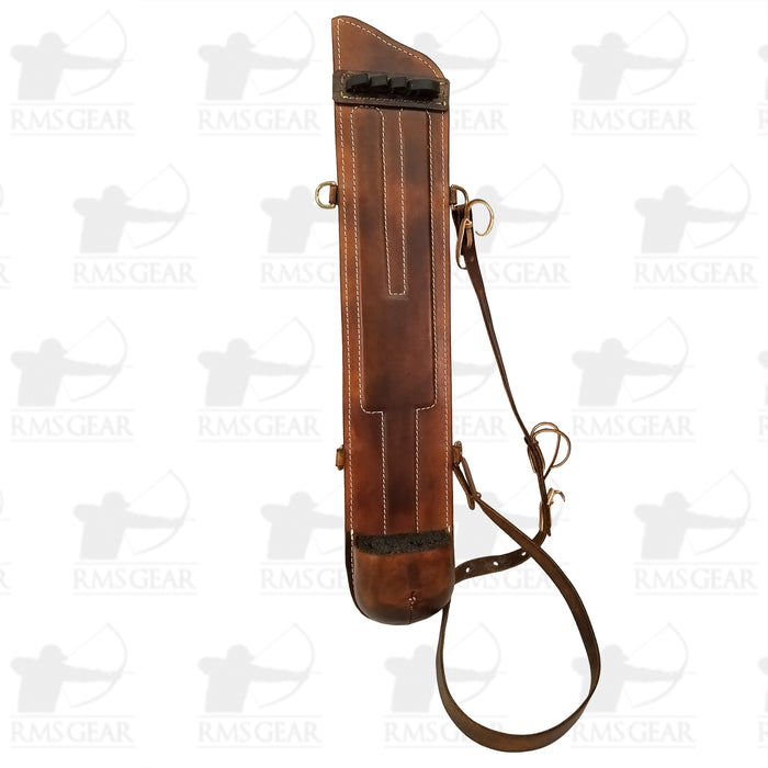 Leather Quiver 4 Arrow w/Strap - LQ4ACG