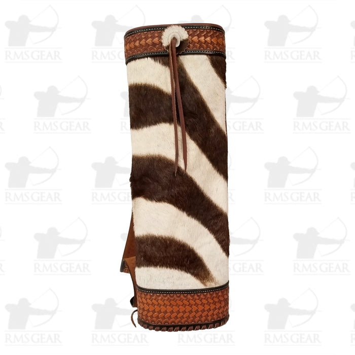 Zebra Leather Back Quiver - BAQUIVCG15