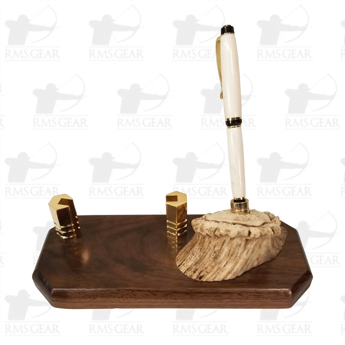 Antler Pen holder w/ Business Card Holder - BHAPBC824