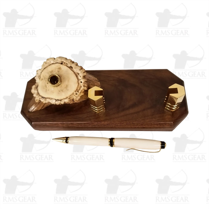 Antler Pen holder w/ Business Card Holder - BHAPBC824