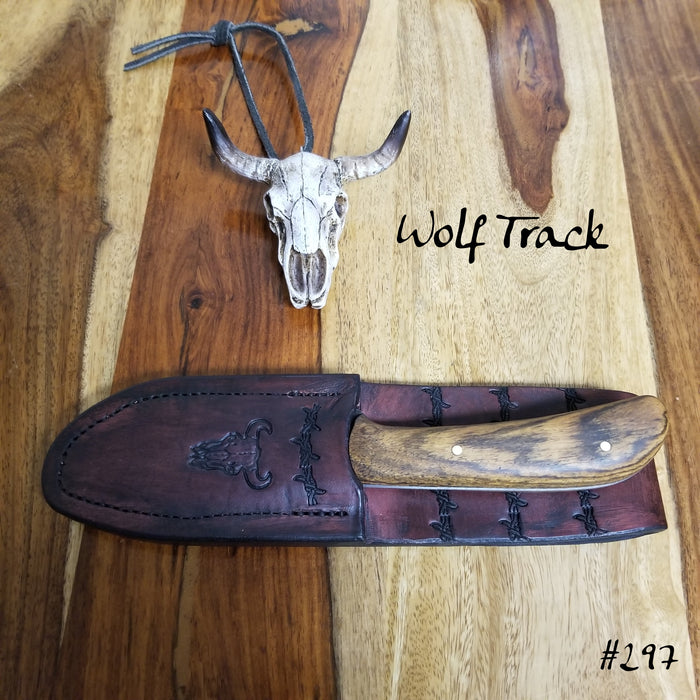 Wolftrack Damascus Knife - WT297