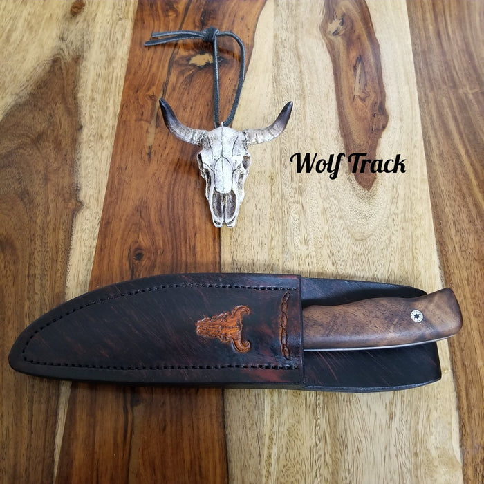 Wolf Track Two Fingers Damascus - WT281DG