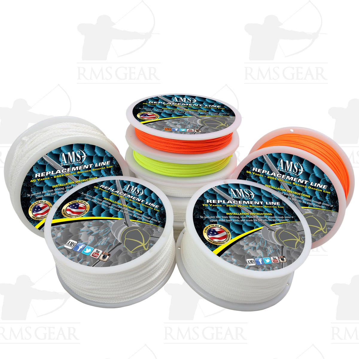 ams bow fishing reel AMS Replacement Line for Retriever Reels — Rocky Mountain Specialty Gear