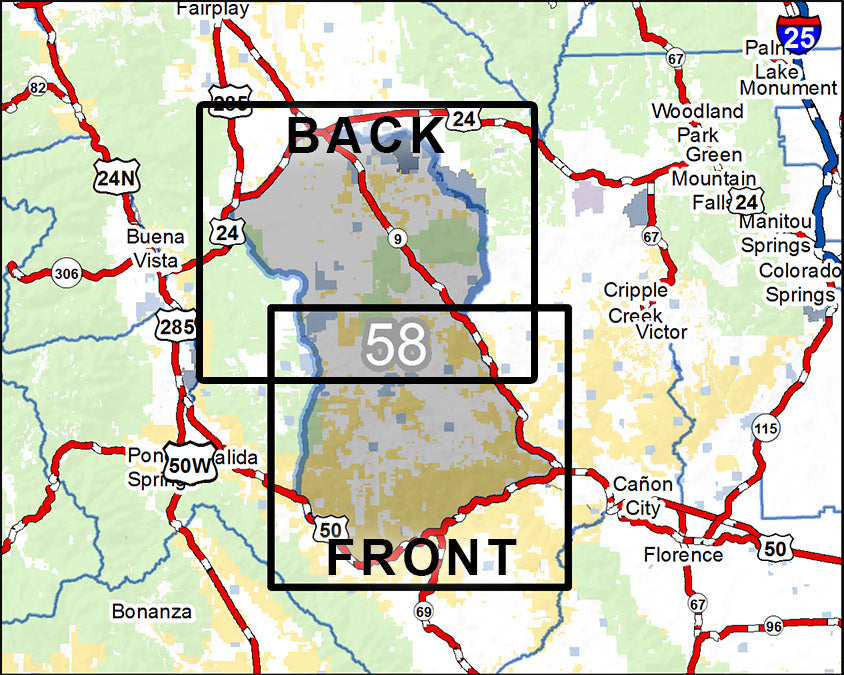 DIY Hunting Map - Colorado GMU 58