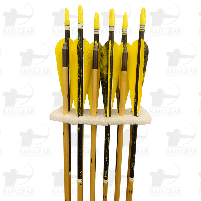 Used- 27" Fletched Wood Arrows 47-49# - USED3VD