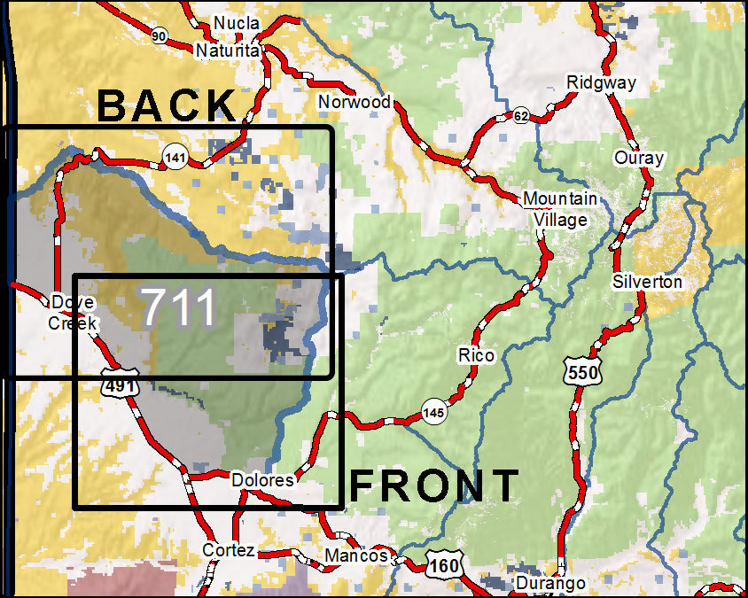 DIY Hunting Map - Colorado GMU 711