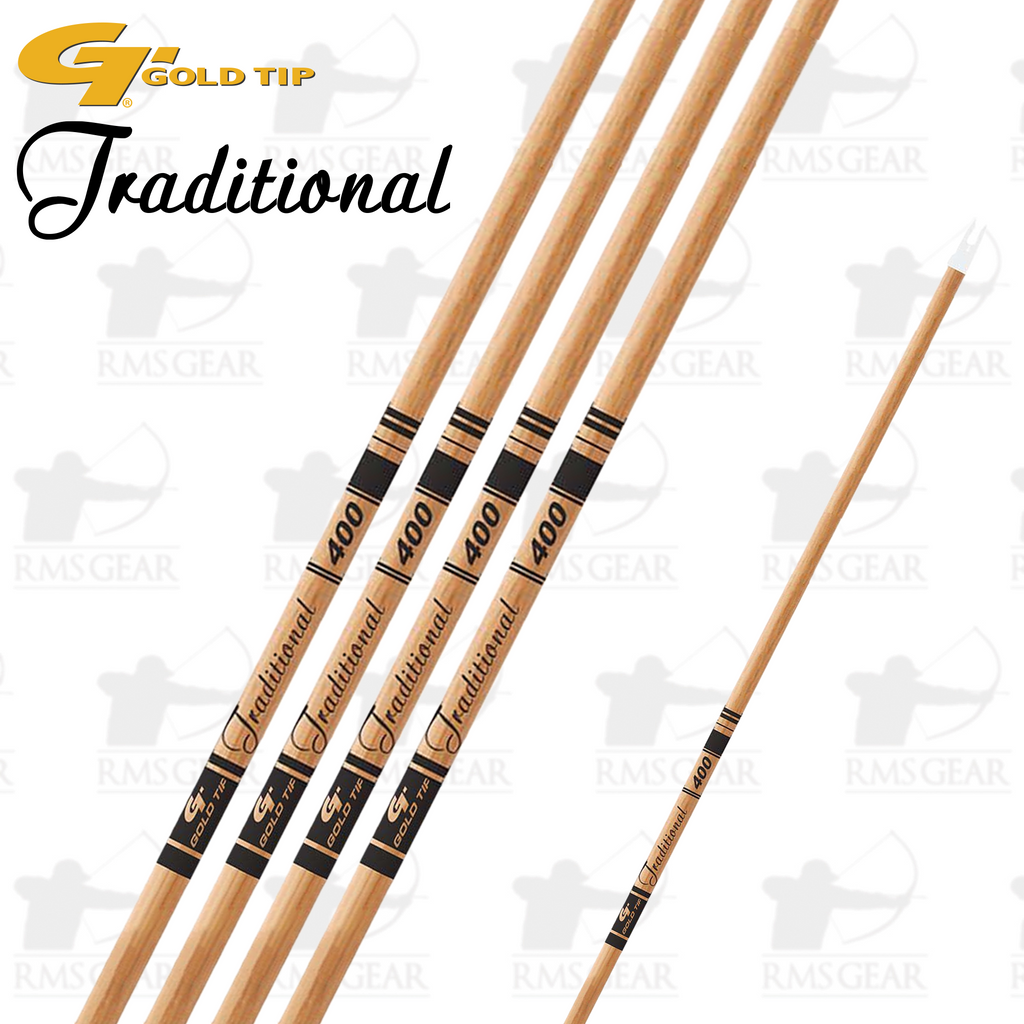 Gold Tip Traditional Blemish Carbon Arrows - 400 Spine, 55-70 Lbs, One Dozen New
