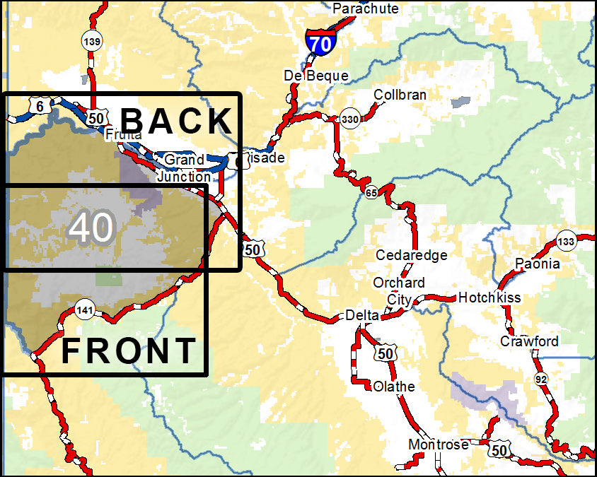 DIY Hunting Map - Colorado GMU 40