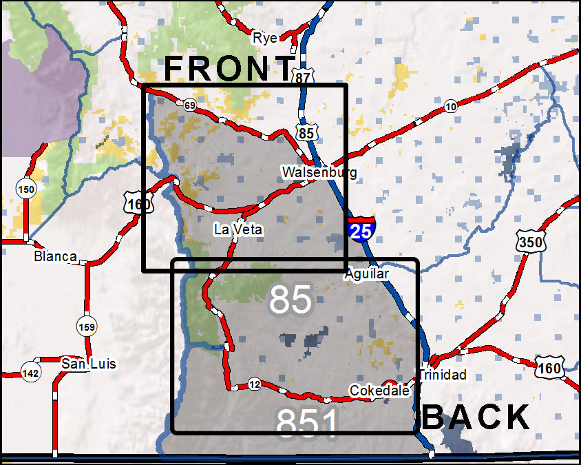 DIY Hunting Map - Colorado GMU's 85, 851