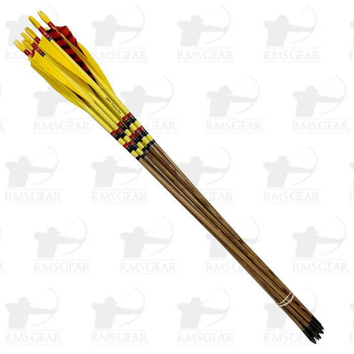Used Fox Archery Crested Wood Arrows - 70# - 28 3/4" - USED8LE